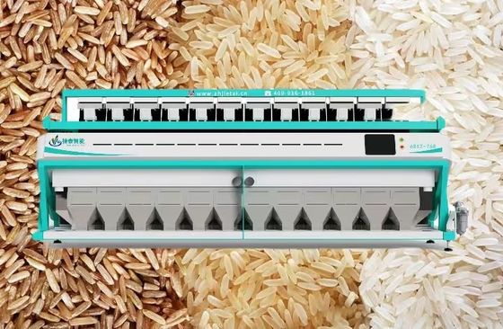 Büyük Kapasiteli Çok Fonksiyonlu Pirinç Renk Sıralayıcısı Makinesi 12 Kanal
