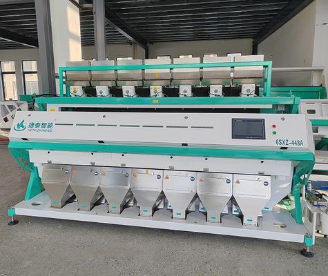 Yüksek çözünürlüklü CCD Sensör Renk Sıralama Makinesi Mısır Kaba Tahıllar için