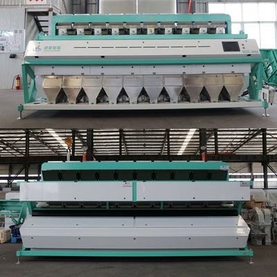 Hububat Fındık Fasulye için CCD 10 Chutes Optik Renk Sıralayıcısı Makinesi