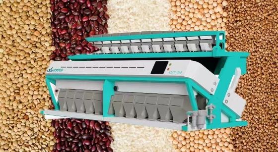 Yüksek Çıkışlı Akıllı Pirinç Fasulyesi Renk Ayırıcı Makinesi 11.0 - 19.0 T/H