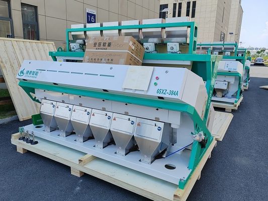 Yapışkan Pirinç Kahve Çekirdeği 4-8T / H için 6 Chute IOT Renk Sıralayıcısı Makinesi
